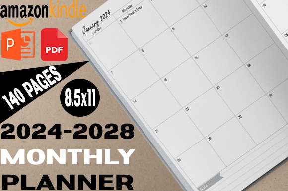2024–2028 Monthly Planner USA Edition: Your Five-Year Companion for Organized Living