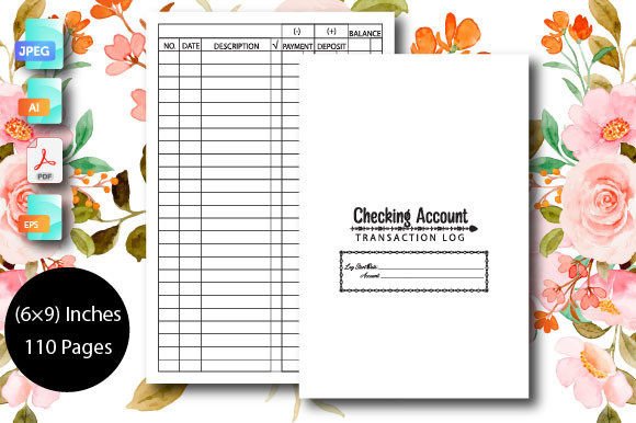 Checking Account Transaction Log for Better Money Control