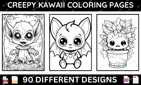 Creepy Kawaii Coloring Pages