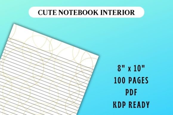 Gold Overlapping Rings Journal Interior: A Versatile Foundation for Your Print-on-Demand Publishing