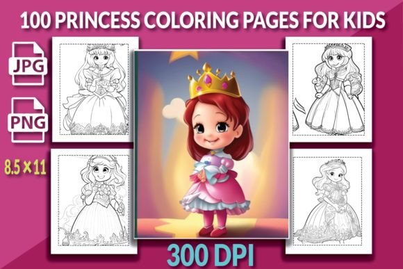 Princess Coloring Pages for Kids Collection