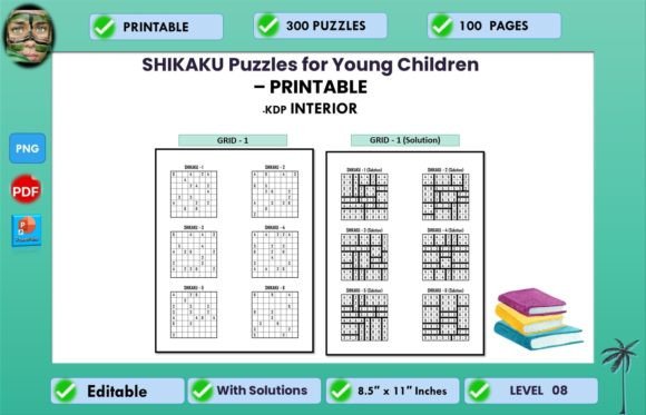 Shikaku Puzzles for Young Children 08: A Practical Tool for Early Learning, Quiet Time, and Smart Business Content