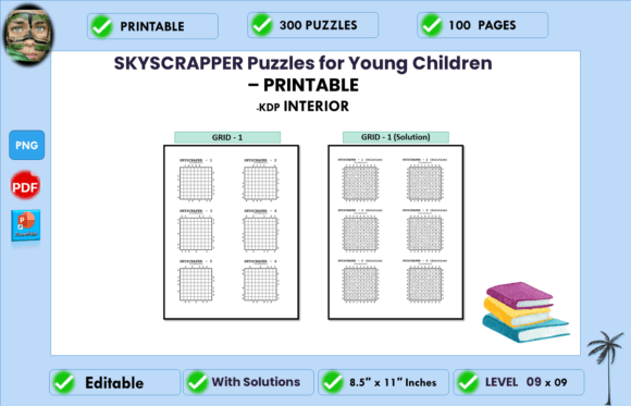 SKYSCRAPPER Puzzles for Young Children 9: A Complete KDP Interior Guide