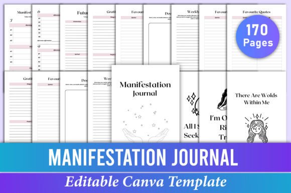 Unlock Your Best Self with a Manifestation Journal Canva Interior: A Complete Guide to Editable Templates
